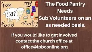 LPBC Worship - Collaboration, Cooperation and Contribution of the Church - Pastor Chris McCombs