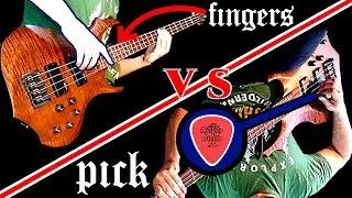 Fingers vs Pick | BLACK METAL BASS