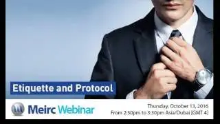 Etiquette and Protocol | Public Relations | Dubai | Meirc