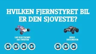 Test af fjernstyrede biler
