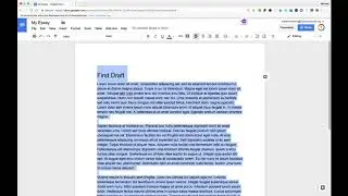Dealing with a Multiple-Draft Assignment in Google Docs