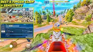 BEST 4 FINGER CLAW HUD + SENSITIVITY SETTINGS IN CALL OF DUTY MOBILE | CODM SENSITIVITY SETTINGS 