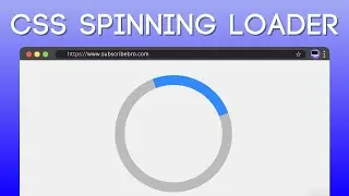 How to make a simple loading animation in 2 minutes | HTML & CSS