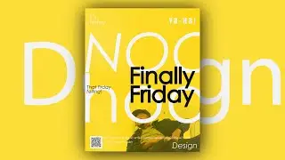 Friday Typography Poster Design in Adobe Illustrator | 2026 Trend