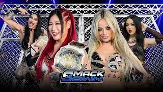 Steel Cage - Iyo Sky vs Liv Morgan Full Match WWE SmackDown Highlights