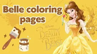 Belle coloring pages | coloring book for children | how to draw belle