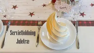 Servietfoldning - Elegant Juletr&aelig;