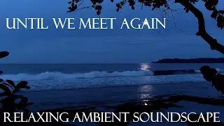 Relaxing Ambient Soundscape - Until We Meet Again - Sad Piano/Strings - Rolling Ocean Waves/Ambience