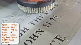 18 Minutes Full Version - CNC Headstone Engraving