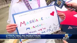 'Marriage is a marathon': New bride runs 2025 Flying Pig Marathon 2 days after wedding
