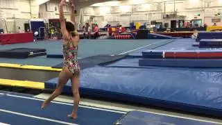 Basics for back tumbling on beam