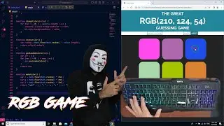 ASMR Programming - Coding RGB Color Game Javascript - No Talking