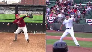Grant Riemenschneider Vs. Ryan Warner side view Slow Motion