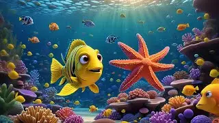 Freddy Fish Swims in Circles | Ocean Animal Song for Kids | Nursery Rhymes & Preschool Learning