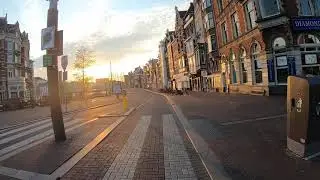 Completely Empty AMSTERDAM in the morning of the Corona Easter