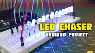 Схема светодиодного бегущего огня на Arduino Mega 2560 | Пошаговая инструкция