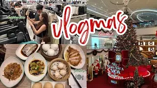 VLOGMAS Ep 8🎄 last minute Christmas shopping in Manila 🛍️💸 + foodtrip & trying timhowan 🥢