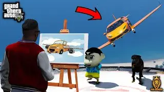 GTA 5: But whatever Franklin Shinchan Draws come into real life in GTA 5!! || PSS gamer||