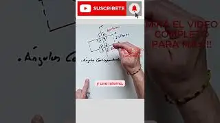 &Aacute;ngulos Correspondientes entre Paralelas  #&Aacute;ngulosCorrespondientes #Geometr&iacute;a #&Aacute;ngulos #Matem&aacute;tica