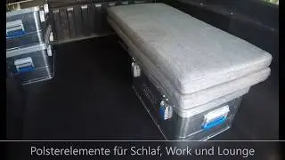 Projekt CUBUS: Bodenaufbau + Verlegung Teppich innen