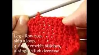 008 Crochet Aussie Santa Country Boot PART 1