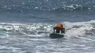 Headstand on SUP while SUPing. Done on Dolsey Tuna