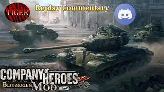 CoH Blitzkrieg Mod PvP _ Replay Commentary, MaxCov - *Pershing*