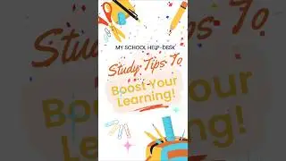Study Tips to Boost Your #learning #tips #study #studytips #kids #education #motivation #children