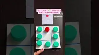 BottleCapGame #DIYKidsActivity #LearningThroughPlay #RecycledCraft #MontessoriAtHome #ToddlerFun