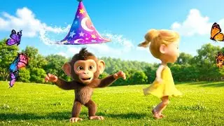 Onde Está o Chapéu Mágico do Macaquinho 🐒 | Rimas Infantis e Canções para Crianças