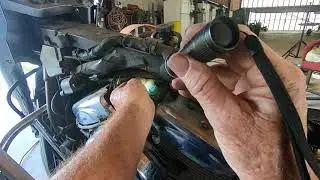 Нашел проблему на мокрой свече зажигания VULCAN 1600.PT1