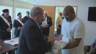 Local blind veterans honored with handmade quilts