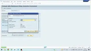 How to set TMG (Table Maintenance Generator) of a table in SAP