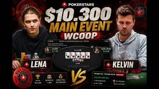 $10.300 Main Event Wcoop - Participa&ccedil;&atilde;o de Lena & Kelvin Kelber