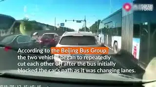 Road Rage: Bus vs Car