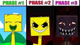 My Sprunki OC of Sally Square (From Save The Shapes):  From Phase 1 to Phase 3
