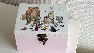 TUTO - DIY - Ernest et Célestine - Boîte en bois personnalisée [Réédition]