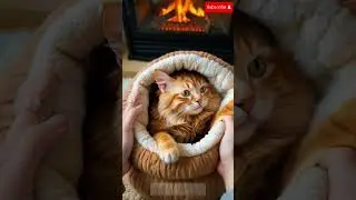 🐾❄️ Cozy Cat in a Sleeping Bag Winter Snuggle Goals