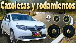 Como cambiar cazoletas y rodamientos de Renault Symbol 1.6  2015
