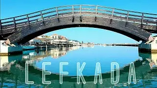 &Lambda;&epsilon;&upsilon;&kappa;ά&delta;&alpha; - Ή &pi;ό&lambda;&eta; &alpha;&pi;ό &psi;&eta;&lambda;ά . The city of Lefkada. Drone Video