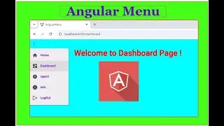 создать строку меню Sidenav в Angular, используя пользовательский интерфейс материала