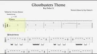 Ghostbusters Theme (High Arrangement) - Guitar Tab - Playthrough & Backing Track