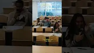 Playing my song &ldquo;Disco Cone&rdquo; for a French class #prank #college #music
