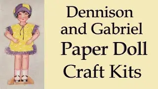 Antique Paper Doll Craft Kits by Dennison and Gabriel