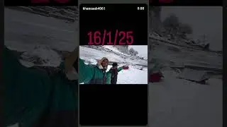 Manali snowfall  January 16/01/2025 new video shimla manali snow fall