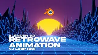 Retrowave Animation (VJ Loop)
