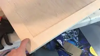 How to build a cabinet cheap with used hardwood flooring
