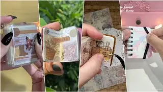 Tiktok Compilation | MINI JOURNAL SPREAD, aesthetic 🌸 journal with me.