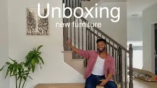 UNBOXING MY NEW FURNITURE | First YouTube Video