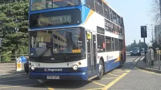Stagecoach Midland Red TransBus Trident (ALX400) 18155 PX04 DPU on route 16 to Ecton Brook